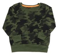 Khaki-černá army mikina Kiki&Koko