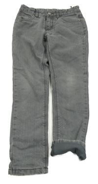 Šedé zateplené rifle C&A