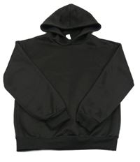 Černá mikina s kapucí Shein