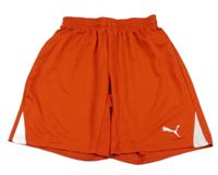 Červené sportovní kraťasy s logem Puma
