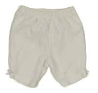 Bílé sametové tepláky s mašlemi C&A