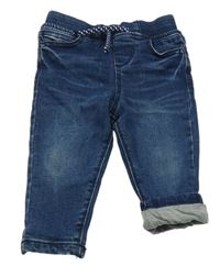 Tmavomodré podšité jogger rifle Primark