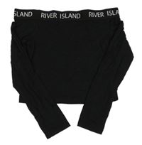 Černé crop triko River Island