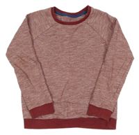 Vínová pruhovaná mikina Nutmeg