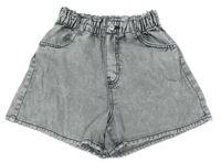 Šedé riflové kraťasy H&M