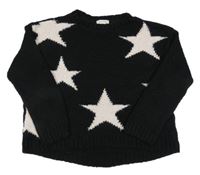 Černý svetr s hvězdami River Island