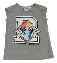 Šedé melírované tričko s My Little Pony