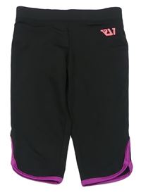 Černé sportovní crop legíny s nápisem C&A