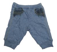 Modré zateplené teplákové kalhoty Mothercare
