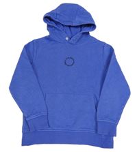 Modrá mikina s výšivkou a kapucí George