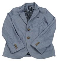 Modré melírované společenské sako WE