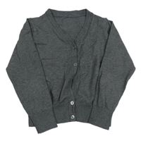 Tmavošedý lehký propínací svetr Dunnes 