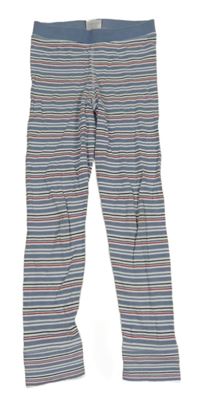 Modro-bílé pruhované pyžamové kalhoty TCM