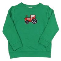 Zelená mikina s traktorem Topolino