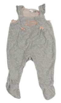 Šedé sametové dupačky s nápisem Ergee