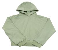 Zelená crop mikina s kapucí F&F