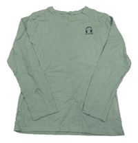 Khaki triko se sluchátky orchestra