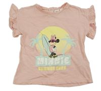 Světlerůžové tričko s Minnie H&M