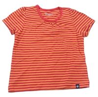 Červeno-oranžové pruhované tričko Jako-o