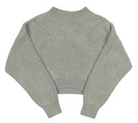 Šedý crop svetr H&M