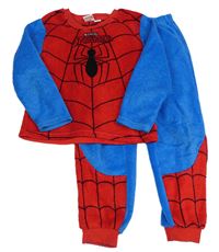 Červeno-modré plyšové pyžamo - Spiderman Primark