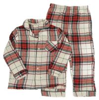 Bílo-červeno-zelené kostkované pyžamo George