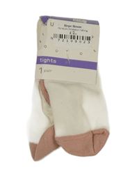 Nové - bílo-růžové punčocháče Nutmeg