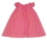 Růžové třpytivé tylové šaty Kiki&Koko