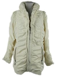 Dámský smetanový šusťákový jarní kabát 