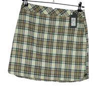 Nové - Dámská hnědo-zeleno-bílá kostkovaná sukně Primark 