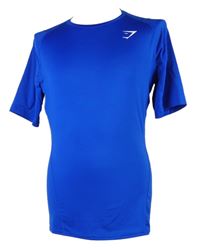 Pánské safírové sportovní funkční tričko Gymshark 