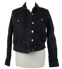 Dámská černá riflová crop bunda Zara 