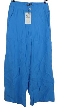 Nové - Dámské azurované palazzo kalhoty Zara 
