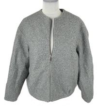 Dámská šedá flaušová bunda Primark 