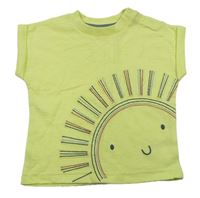 Neonově žluté tričko se sluníčkem Nutmeg