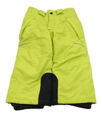 Neonově žluto-černé šusťákové oteplovačky Crivit