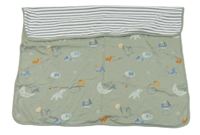 Khaki bavlněná deka s obrázky M&S