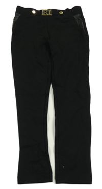 Černé tregíny se sponou River Island