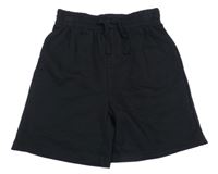 Černé teplákové kraťasy Tu