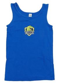 Modré tílko s dinosaurem Yigga