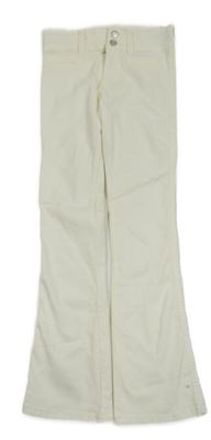 Bílé bootcut elastické rifle H&M