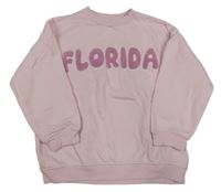 Světlerůžová mikina s nápisem F&F