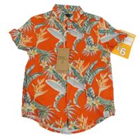 Nové - červená květovaná košile Next