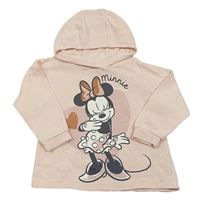 Světlerůžová mikina s Minnie a kapucí George