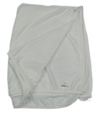 Bílá žebrovaná deka