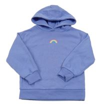 Lila mikina s duhou a kapucí Primark