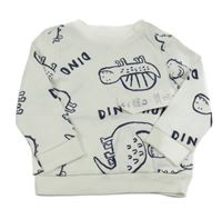 Nové - Bílá mikina s dinosaury F&F