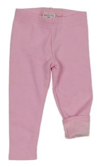 Světlerůžové zateplené legíny Lily & Dan