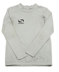 Světlešedé funkční triko s logem Sondico