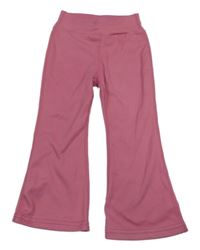 Růžové flare kalhoty Shein